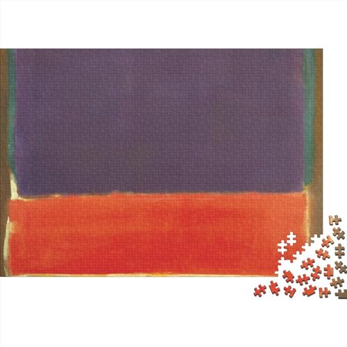 Mark Rothko Puzzle Spiel 1000 Teile Ölmalerei Puzzlespiel Für Erwachsene, Kunst Impossible Puzzles, Museums Holzpuzzle, Puzzler 1000 Pcs von XCOFG