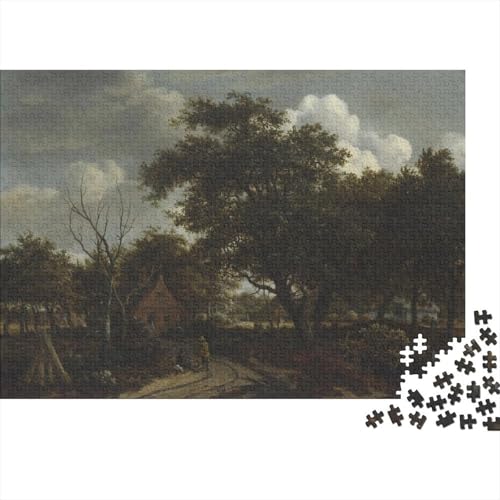 Meindert Hobbema Museums Puzzle 1000 Teile Erwachsene, Lustige Ölmalerei Puzzles Geschenk-Idee Für Geburtstag, Weihnachten, Halloween Und Valentinstag von XCOFG