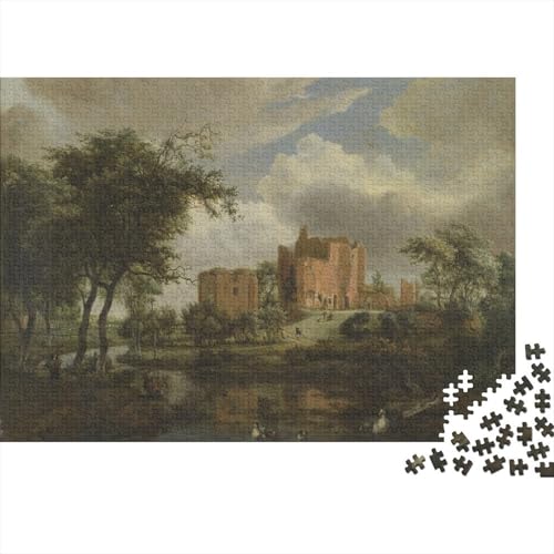Meindert Hobbema Ölmalerei Puzzle 1000 Teile Erwachsene, Lustige Kunst Puzzles Geschenk-Idee Für Geburtstag, Weihnachten, Halloween Und Valentinstag von XCOFG