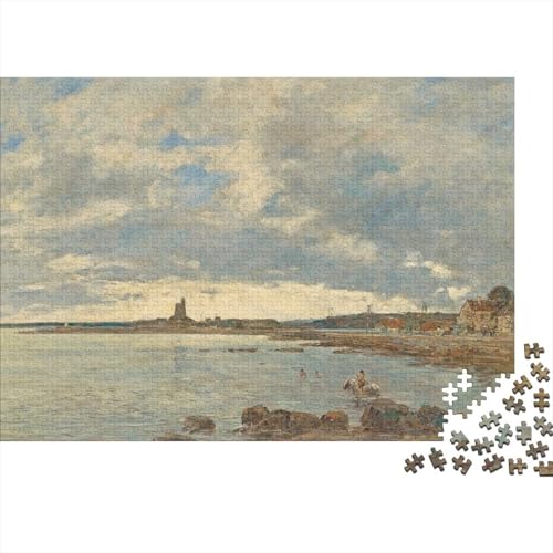 Museums Eugène Boudin Puzzle 1000 Teile, Ölmalerei Puzzles Für Erwachsene, Geschicklichkeitsspiel Für Die Ganze Familie, Übung Für Den Geist, Ideal Als Wandbild von XCOFG