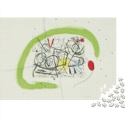 Museums Joan Miró 1000 Teile Puzzles Für Ölmalerei Holz-Puzzle Lernen Lernspielzeug Familienspiele Geschenke Für Heimdekoration Für Erwachsene 1000 Stück von XCOFG
