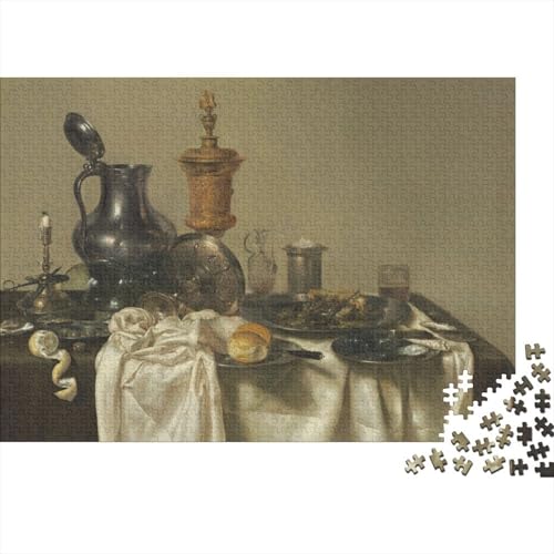 Museums Pieter Claesz Puzzle 1000 Teile, Weltberühmte Gemälde Puzzles Für Erwachsene, Geschicklichkeitsspiel Für Die Ganze Familie, Übung Für Den Geist, Ideal Als Wandbild Museums Pieter Claesz Puzzle 1000 Teile, Weltberühmte Gemälde Puzzles Für Erwachsene, Geschicklichkeitsspiel Für Die Ganze Familie, Übung Für Den Geist, Ideal Als Wandbild von XCOFG