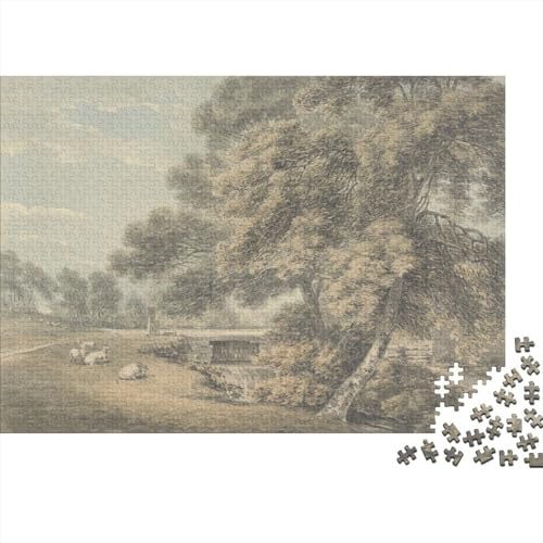 Museums Thomas Cole Puzzles Für Erwachsene, Übung Für Den Geist, Geschenk-Idee, Nachhaltiges Druckgrafik Puzzle Tolles Geschenk Familientreffen Spiele 1000 Teile von XCOFG