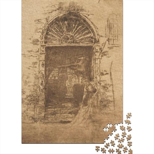 Museums Whistler Puzzle 1000 Teile, Skizze Puzzles Für Erwachsene, Geschicklichkeitsspiel Für Die Ganze Familie, Übung Für Den Geist, Ideal Als Wandbild von XCOFG