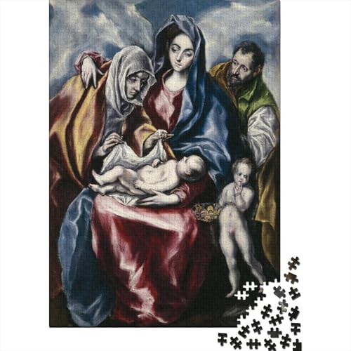 Ölmalerei EL Greco Puzzle 1000 Teile, Museums Puzzles Für Erwachsene, Geschicklichkeitsspiel Für Die Ganze Familie, Übung Für Den Geist, Ideal Als Wandbild von XCOFG