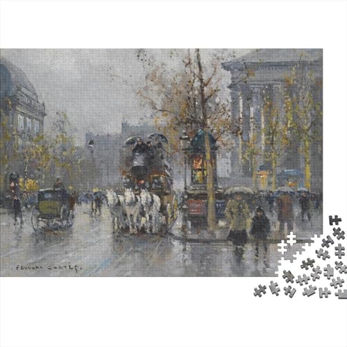 Ölmalerei Edward Leon Cortés Puzzle 1000 Teile, Weltberühmte Gemälde Puzzles Für Erwachsene, Geschicklichkeitsspiel Für Die Ganze Familie, Übung Für Den Geist, Ideal Als Wandbild von XCOFG