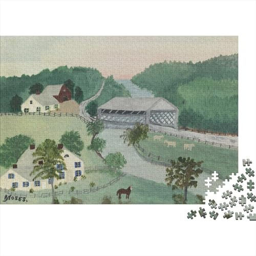 Ölmalerei Grandma Moses Puzzle 1000 Teile, Kunst Puzzles Für Erwachsene, Geschicklichkeitsspiel Für Die Ganze Familie, Übung Für Den Geist, Ideal Als Wandbild Ölmalerei Grandma Moses Puzzle 1000 Teile, Kunst Puzzles Für Erwachsene, Geschicklichkeitsspiel Für Die Ganze Familie, Übung Für Den Geist, Ideal Als Wandbild von XCOFG