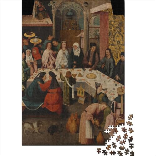 Ölmalerei Hieronymus Bos Ch Puzzle 1000 Teile, Museums Puzzles Für Erwachsene, Geschicklichkeitsspiel Für Die Ganze Familie, Übung Für Den Geist, Ideal Als Wandbild von XCOFG