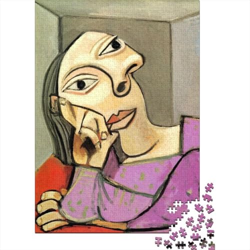 Ölmalerei Pablo Picasso Puzzle 1000 Teile, Kunst Puzzles Für Erwachsene, Geschicklichkeitsspiel Für Die Ganze Familie, Übung Für Den Geist, Ideal Als Wandbild von XCOFG