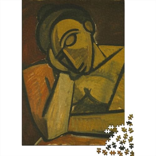 Pablo Picasso Holz Puzzle 1000 Teile Für Erwachsene, Weltberühmte Gemälde Impossible Puzzles, Farbenfrohes Legespiel, Geschicklichkeitsspiel Für Die Ganze Familie, Ölmalerei Puzzle von XCOFG