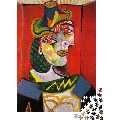 Pablo Picasso Puzzle Spiel 1000 Teile Museums Puzzlespiel Für Erwachsene, Weltberühmte Gemälde Impossible Puzzles, Ölmalerei Holzpuzzle, Puzzler 1000 Pcs von XCOFG