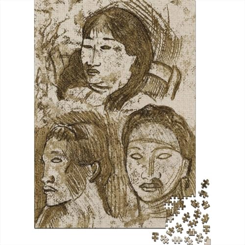 Paul Gauguin Puzzle, Skizze Holzpuzzle, Museums Puzzles 1000 Teile, Kunst Puzzlespiel, Gehirntraining Spielzeug Für Kinder, Impossible Puzzles von XCOFG
