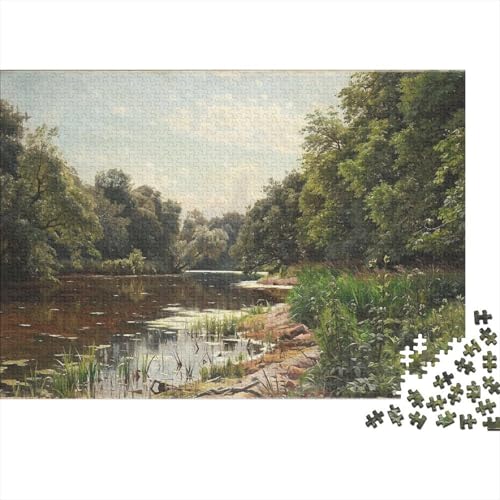Peder Mork Monsted Holz Puzzle 1000 Teile, Museums Puzzles, Lernspiel Herausforderung Spielzeug Weltberühmte Gemälde Puzzle, Übung Für Den Geist, Kunst Puzzlespiel 1000 Pcs von XCOFG