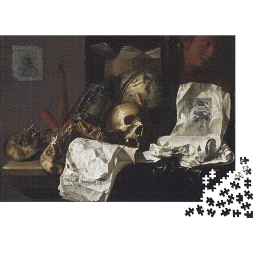 Pieter Claesz Holz Kunst Puzzle, 1000-Teilige Ölmalerei Puzzles, Geschicklichkeitsspiel, Für Erwachsene Museums Puzzlespiel Piele Spielzeug Geschenk von XCOFG