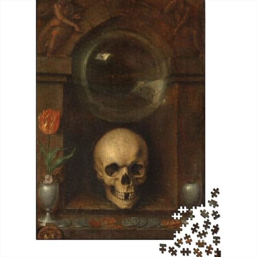 Pieter Claesz Kunst Holz Puzzle Impossible Puzzle 1000 Teile Puzzles Für Erwachsene Klassische Puzzlespiel Schwer Pädagogisches Spielzeug Ölmalerei Puzzel von XCOFG