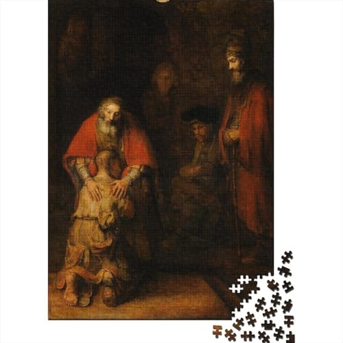Rembrandt Holz Museums Puzzle, 1000-Teilige Weltberühmte Gemälde Puzzles, Geschicklichkeitsspiel, Für Erwachsene Kunst Puzzlespiel Piele Spielzeug Geschenk Rembrandt Holz Museums Puzzle, 1000-Teilige Weltberühmte Gemälde Puzzles, Geschicklichkeitsspiel, Für Erwachsene Kunst Puzzlespiel Piele Spielzeug Geschenk von XCOFG