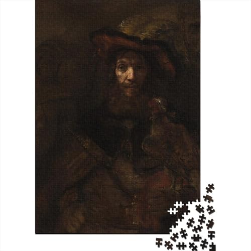 Rembrandt Holz Puzzle 1000 Teile Für Erwachsene, Kunst Impossible Puzzles, Farbenfrohes Legespiel, Geschicklichkeitsspiel Für Die Ganze Familie, Ölmalerei Puzzle Rembrandt Holz Puzzle 1000 Teile Für Erwachsene, Kunst Impossible Puzzles, Farbenfrohes Legespiel, Geschicklichkeitsspiel Für Die Ganze Familie, Ölmalerei Puzzle von XCOFG