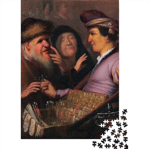 Rembrandt Kunst Puzzle 1000 Teile Erwachsene, Lustige Museums Puzzles Geschenk-Idee Für Geburtstag, Weihnachten, Halloween Und Valentinstag von XCOFG