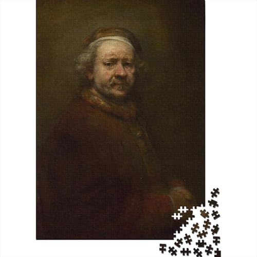 Rembrandt Kunst Puzzle 1000 Teile Erwachsene, Lustige Museums Puzzles Geschenk-Idee Für Geburtstag, Weihnachten, Halloween Und Valentinstag von XCOFG