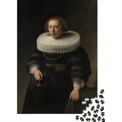 Rembrandt Kunst Puzzle 1000 Teile Erwachsene, Lustige Weltberühmte Gemälde Puzzles Geschenk-Idee Für Geburtstag, Weihnachten, Halloween Und Valentinstag von XCOFG