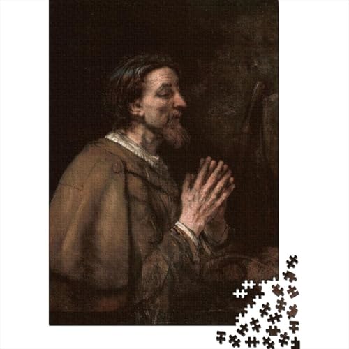 Rembrandt Ölmalerei 1000 Stück Puzzle Für Erwachsene Puzzlespiel 1000 Teile Große Kunst Puzzles Lernspiel Spielzeug Geschenk Für Die Wanddekoration von XCOFG