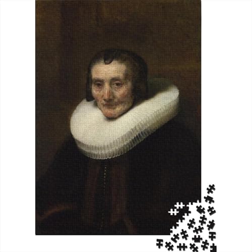 Rembrandt Puzzle, Museums Holzpuzzle, Ölmalerei Puzzles 1000 Teile, Kunst Puzzlespiel, Gehirntraining Spielzeug Für Kinder, Impossible Puzzles von XCOFG