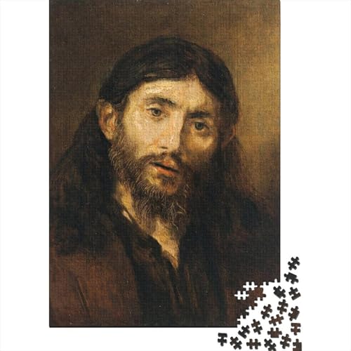 Rembrandt Puzzle, Ölmalerei Holzpuzzle, Museums Puzzles 1000 Teile, Kunst Puzzlespiel, Gehirntraining Spielzeug Für Kinder, Impossible Puzzles von XCOFG