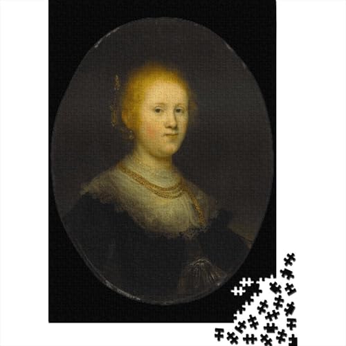 Rembrandt Puzzle, Ölmalerei Holzpuzzle, Weltberühmte Gemälde Puzzles 1000 Teile, Museums Puzzlespiel, Gehirntraining Spielzeug Für Kinder, Impossible Puzzles von XCOFG