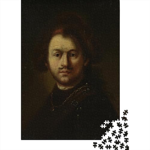 Rembrandt Puzzle 1000 Teile Erwachsene Lustige, Kunst Puzzles Klassische, Museums Puzzlespiel, Ölmalerei Puzzle Schwer, Pädagogisches Spielzeug von XCOFG