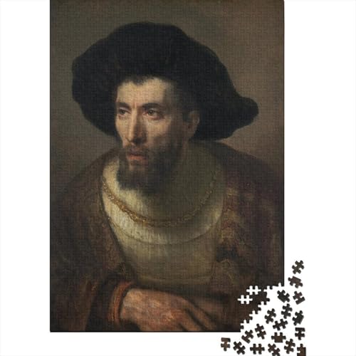 Rembrandt Puzzle 1000 Teile Kunst Puzzles Für Erwachsene Klassische Puzzles Ölmalerei Puzzlespiel Schwer Pädagogisches Spielzeug 1000 Pcs von XCOFG