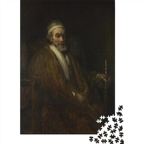 Rembrandt Puzzle Spiel 1000 Teile Weltberühmte Gemälde Puzzlespiel Für Erwachsene, Ölmalerei Impossible Puzzles, Museums Holzpuzzle, Puzzler 1000 Pcs Rembrandt Puzzle Spiel 1000 Teile Weltberühmte Gemälde Puzzlespiel Für Erwachsene, Ölmalerei Impossible Puzzles, Museums Holzpuzzle, Puzzler 1000 Pcs von XCOFG