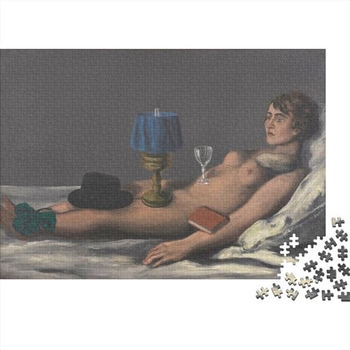 René Magritte Holz Museums Puzzle, 1000-Teilige Ölmalerei Puzzles, Geschicklichkeitsspiel, Für Erwachsene Kunst Puzzlespiel Piele Spielzeug Geschenk von XCOFG