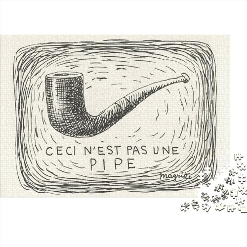 René Magritte Holz Puzzlespiel Für Erwachsene, 1000 Teile, Skizze Impossible Puzzle, Übung Für Den Geist, Interaktives Klassische Kunst Puzzles René Magritte Holz Puzzlespiel Für Erwachsene, 1000 Teile, Skizze Impossible Puzzle, Übung Für Den Geist, Interaktives Klassische Kunst Puzzles von XCOFG