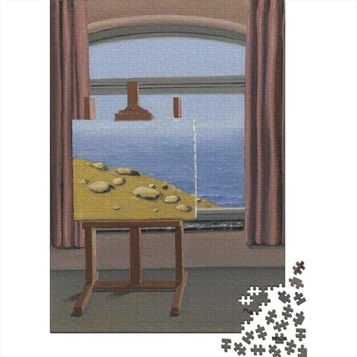 René Magritte Kunst 1000 Stück Puzzle Für Erwachsene Puzzlespiel 1000 Teile Große Museums Puzzles Lernspiel Spielzeug Geschenk Für Die Wanddekoration von XCOFG