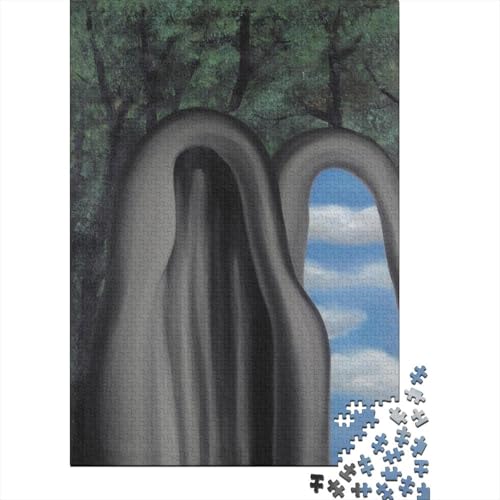 René Magritte Kunst Puzzle 1000 Teile Erwachsene, Lustige Museums Puzzles Geschenk-Idee Für Geburtstag, Weihnachten, Halloween Und Valentinstag René Magritte Kunst Puzzle 1000 Teile Erwachsene, Lustige Museums Puzzles Geschenk-Idee Für Geburtstag, Weihnachten, Halloween Und Valentinstag von XCOFG