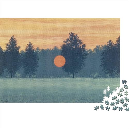 René Magritte Kunst Puzzle 1000 Teile Erwachsene, Lustige Ölmalerei Puzzles Geschenk-Idee Für Geburtstag, Weihnachten, Halloween Und Valentinstag René Magritte Kunst Puzzle 1000 Teile Erwachsene, Lustige Ölmalerei Puzzles Geschenk-Idee Für Geburtstag, Weihnachten, Halloween Und Valentinstag von XCOFG