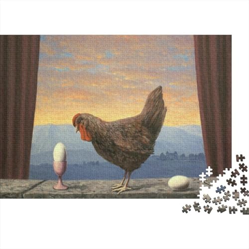 René Magritte Kunst Puzzle 1000 Teile Erwachsene, Lustige Ölmalerei Puzzles Geschenk-Idee Für Geburtstag, Weihnachten, Halloween Und Valentinstag René Magritte Kunst Puzzle 1000 Teile Erwachsene, Lustige Ölmalerei Puzzles Geschenk-Idee Für Geburtstag, Weihnachten, Halloween Und Valentinstag von XCOFG