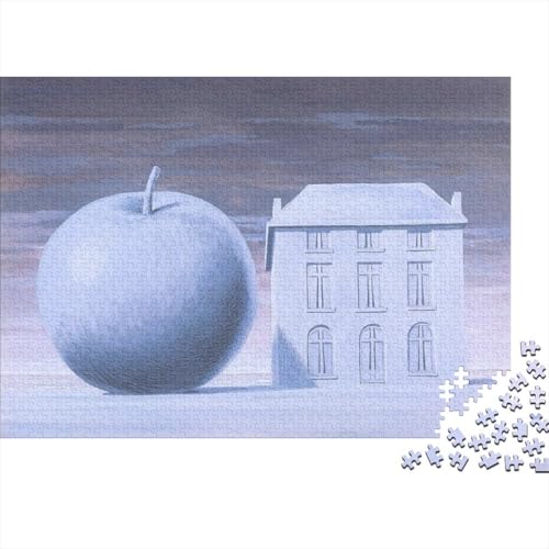 René Magritte Museums Puzzles 1000 Teile Für Erwachsene Teenager, Weltberühmte Gemälde Hölzernes Puzzle Für Familienspiel, Ölmalerei Puzzlespiel 1000 Pcs von XCOFG