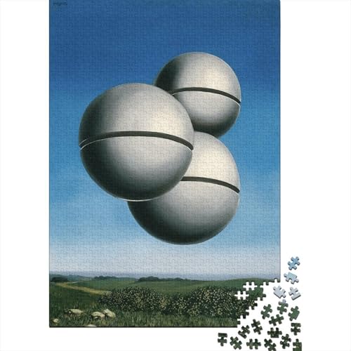 René Magritte Puzzle Spiel 1000 Teile Ölmalerei Puzzlespiel Für Erwachsene, Museums Impossible Puzzles, Kunst Holzpuzzle, Puzzler 1000 Pcs von XCOFG