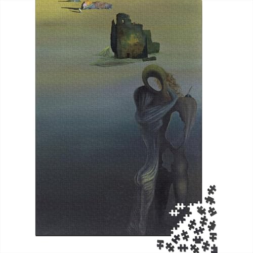 Salvador Dalí Puzzle, Kunst Holzpuzzle, Ölmalerei Puzzles 1000 Teile, Museums Puzzlespiel, Gehirntraining Spielzeug Für Kinder, Impossible Puzzles von XCOFG