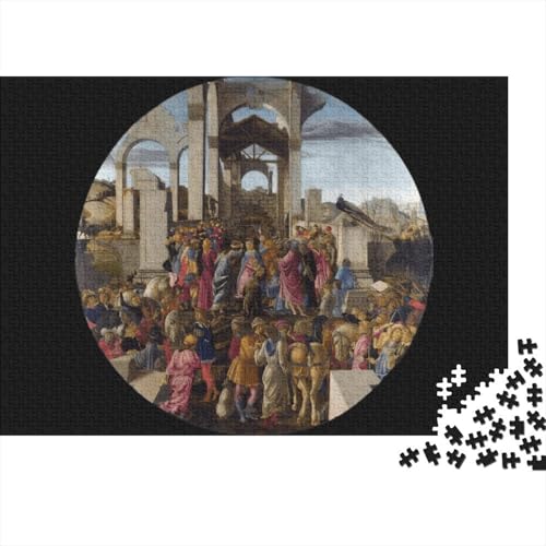 Sandro Botticelli Holz Puzzle 1000 Teile Für Erwachsene, Ölmalerei Impossible Puzzles, Farbenfrohes Legespiel, Geschicklichkeitsspiel Für Die Ganze Familie, Weltberühmte Gemälde Puzzle Sandro Botticelli Holz Puzzle 1000 Teile Für Erwachsene, Ölmalerei Impossible Puzzles, Farbenfrohes Legespiel, Geschicklichkeitsspiel Für Die Ganze Familie, Weltberühmte Gemälde Puzzle von XCOFG