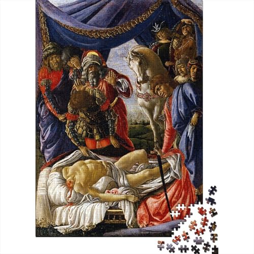 Sandro Botticelli Kunst Puzzle 1000 Teile Erwachsene, Lustige Ölmalerei Puzzles Geschenk-Idee Für Geburtstag, Weihnachten, Halloween Und Valentinstag von XCOFG