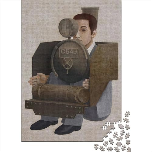Tetsuya Ishida Kunst Puzzle 1000 Teile Erwachsene, Lustige Weltberühmte Gemälde Puzzles Geschenk-Idee Für Geburtstag, Weihnachten, Halloween Und Valentinstag von XCOFG