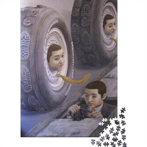 Tetsuya Ishida Ölmalerei Puzzle 1000 Teile Erwachsene, Lustige Kunst Puzzles Geschenk-Idee Für Geburtstag, Weihnachten, Halloween Und Valentinstag von XCOFG