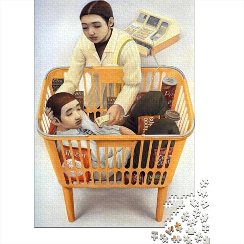 Tetsuya Ishida Ölmalerei Puzzles 1000 Teile Für Erwachsene Teenager, Weltberühmte Gemälde Hölzernes Puzzle Für Familienspiel, Museums Puzzlespiel 1000 Pcs von XCOFG