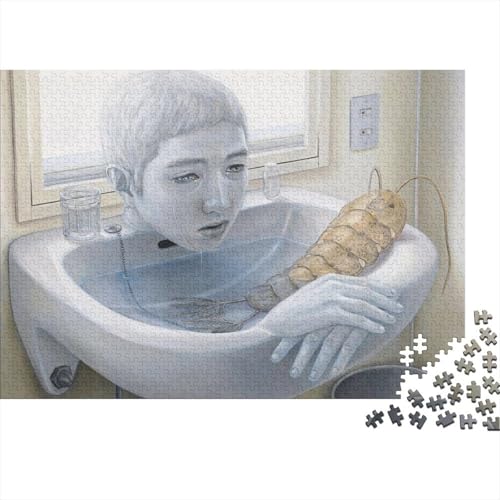 Tetsuya Ishida Puzzle 1000 Teile Erwachsene Lustige, Kunst Puzzles Klassische, Weltberühmte Gemälde Puzzlespiel, Museums Puzzle Schwer, Pädagogisches Spielzeug von XCOFG