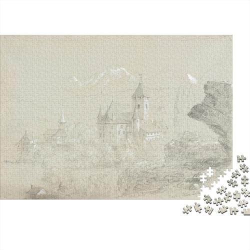 Thomas Cole Museums Puzzle 1000 Teile Erwachsene, Lustige Kunst Puzzles Geschenk-Idee Für Geburtstag, Weihnachten, Halloween Und Valentinstag von XCOFG