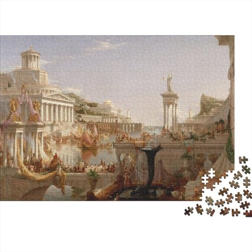 Thomas Cole Ölmalerei Puzzle 1000 Teile Erwachsene, Lustige Museums Puzzles Geschenk-Idee Für Geburtstag, Weihnachten, Halloween Und Valentinstag von XCOFG