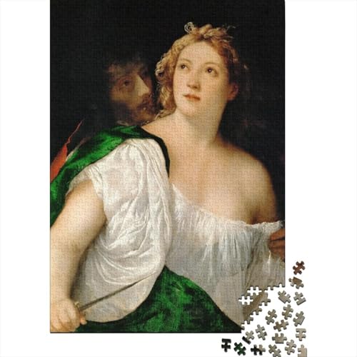 Titian Holz Puzzle 1000 Teile Für Erwachsene, Kunst Impossible Puzzles, Farbenfrohes Legespiel, Geschicklichkeitsspiel Für Die Ganze Familie, Ölmalerei Puzzle von XCOFG