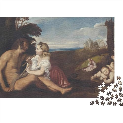 Titian Holz Puzzle 1000 Teile Für Erwachsene, Ölmalerei Impossible Puzzles, Farbenfrohes Legespiel, Geschicklichkeitsspiel Für Die Ganze Familie, Museums Puzzle Titian Holz Puzzle 1000 Teile Für Erwachsene, Ölmalerei Impossible Puzzles, Farbenfrohes Legespiel, Geschicklichkeitsspiel Für Die Ganze Familie, Museums Puzzle von XCOFG